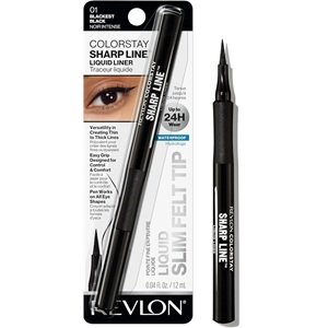 Revlon ColorStay Sharp Line Liquid Eye Pen, Classic, Blackest Black