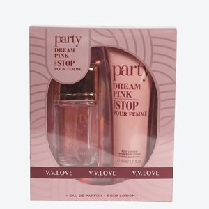 V.V.Love Party Dream Pink Non Stop Perfume/Body Lotion Pack