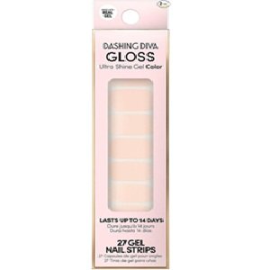 Dashing Diva Gloss-Gel Color Nail strips -Baby Pink