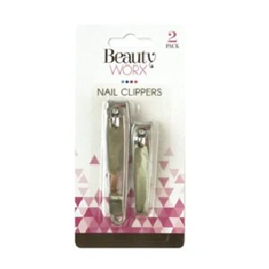 Beauty Worx 2pc Nail Clippers