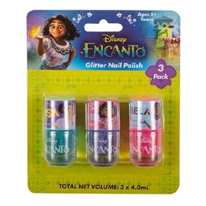 Encanto Glitter Nail Polish 3pack