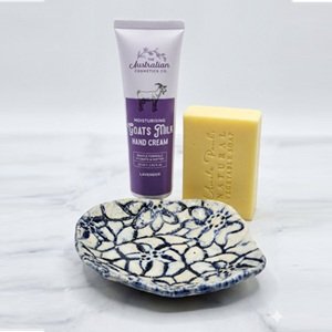 Australian Cosmetic Co Goats Milk Hand Cream + Uncle Pauls Vegetable Soap Bar