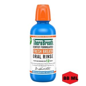 TheraBreath  Fresh Breath Oral Rinse - Invigorating Icy Mint 88ml