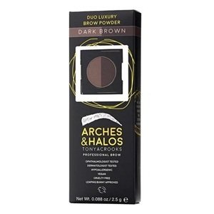 Arches & Halos Duo Luxury Brow Powder Dark Brown