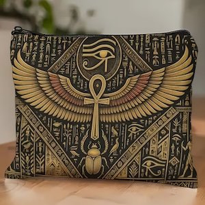 Egyptian Themed Design Make Up Bag