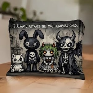 “I Always Attract The Most Unusual Ones” Make Up Bag